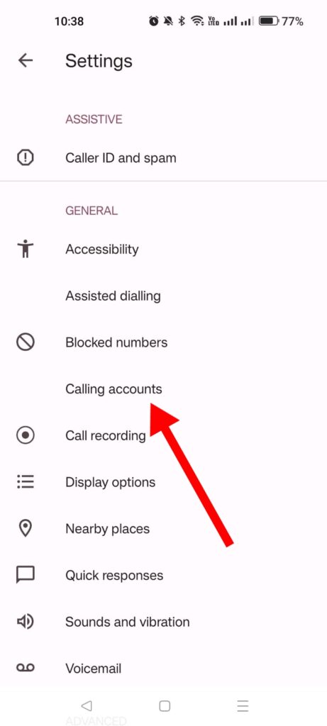 Hide the Caller ID on an Android phone:
