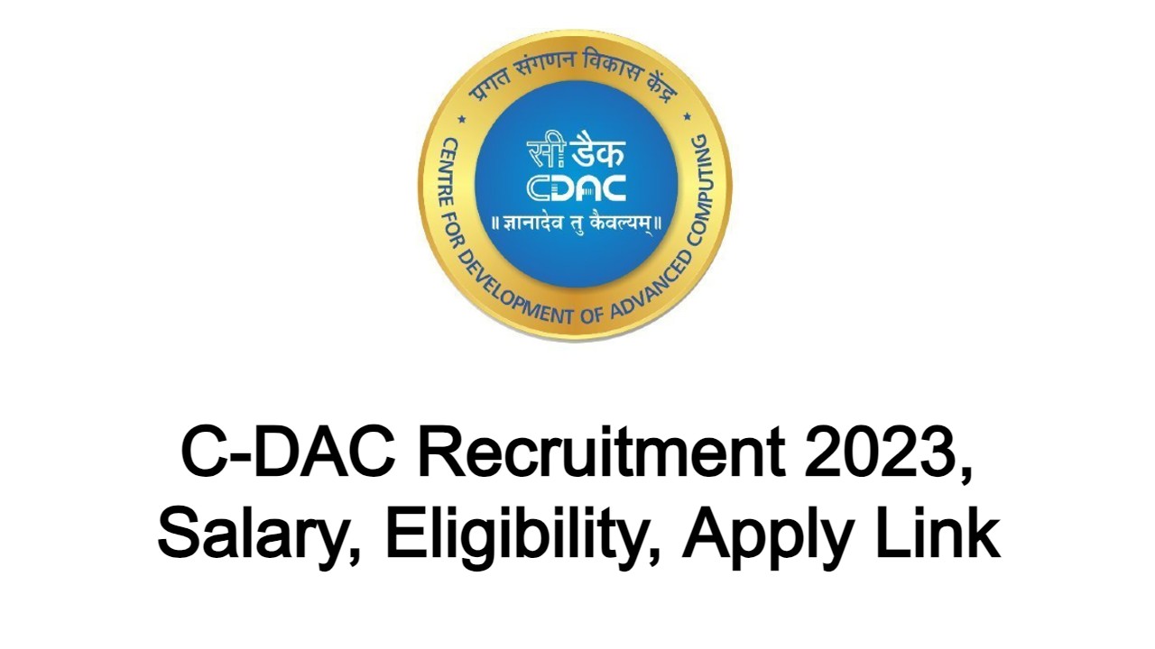 C-DAC Recruitment 2023