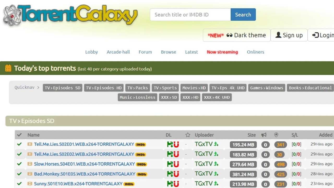 TorrentGalaxy Proxy List