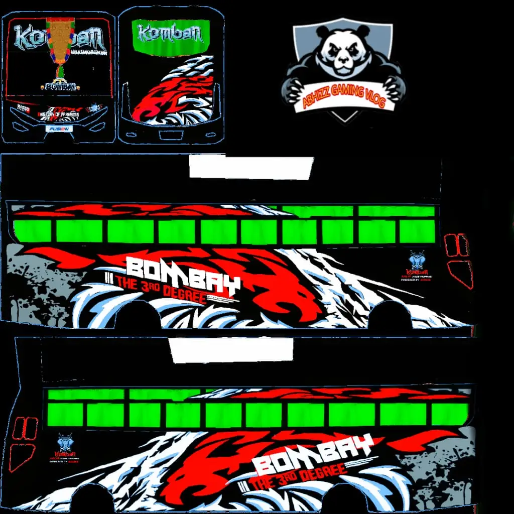 Komban Skin Download And Livery Skin For Bus Simulator Indonesia 2024 1 komban bus skin